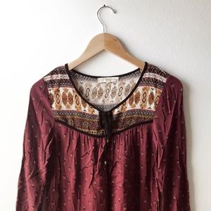 Maroon Blouse